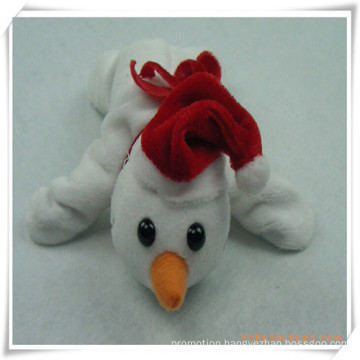 Stuffed Plush Toy Bear Snowman Magnet for Promotion